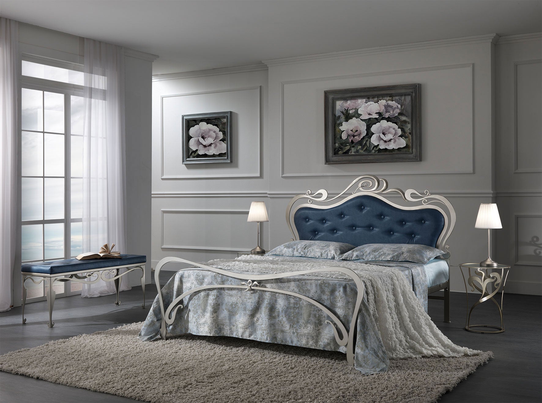 Letto matrimoniale in ferro battuto ANASTASIA by SIGNORACCI – MCS  ARREDAMENTI Srl